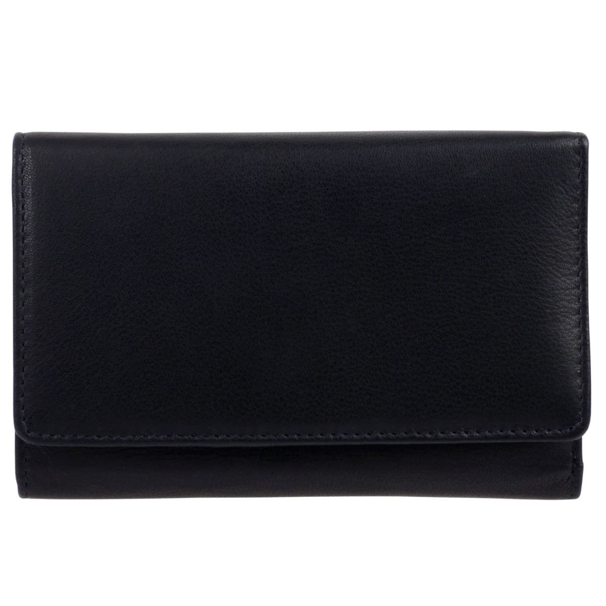 Женский кошелек Oakridge Leather Trifold Black, фото №2
