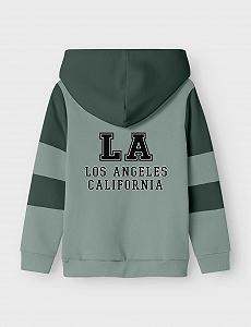 Толстовка NAME IT Nkmnath LS Sweat Wh Bru Ps synthetic.ua - Фото 1