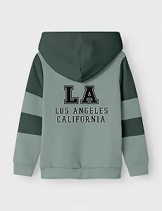 Толстовка NAME IT Nkmnath LS Sweat Wh Bru Ps synthetic.ua - Фото 1