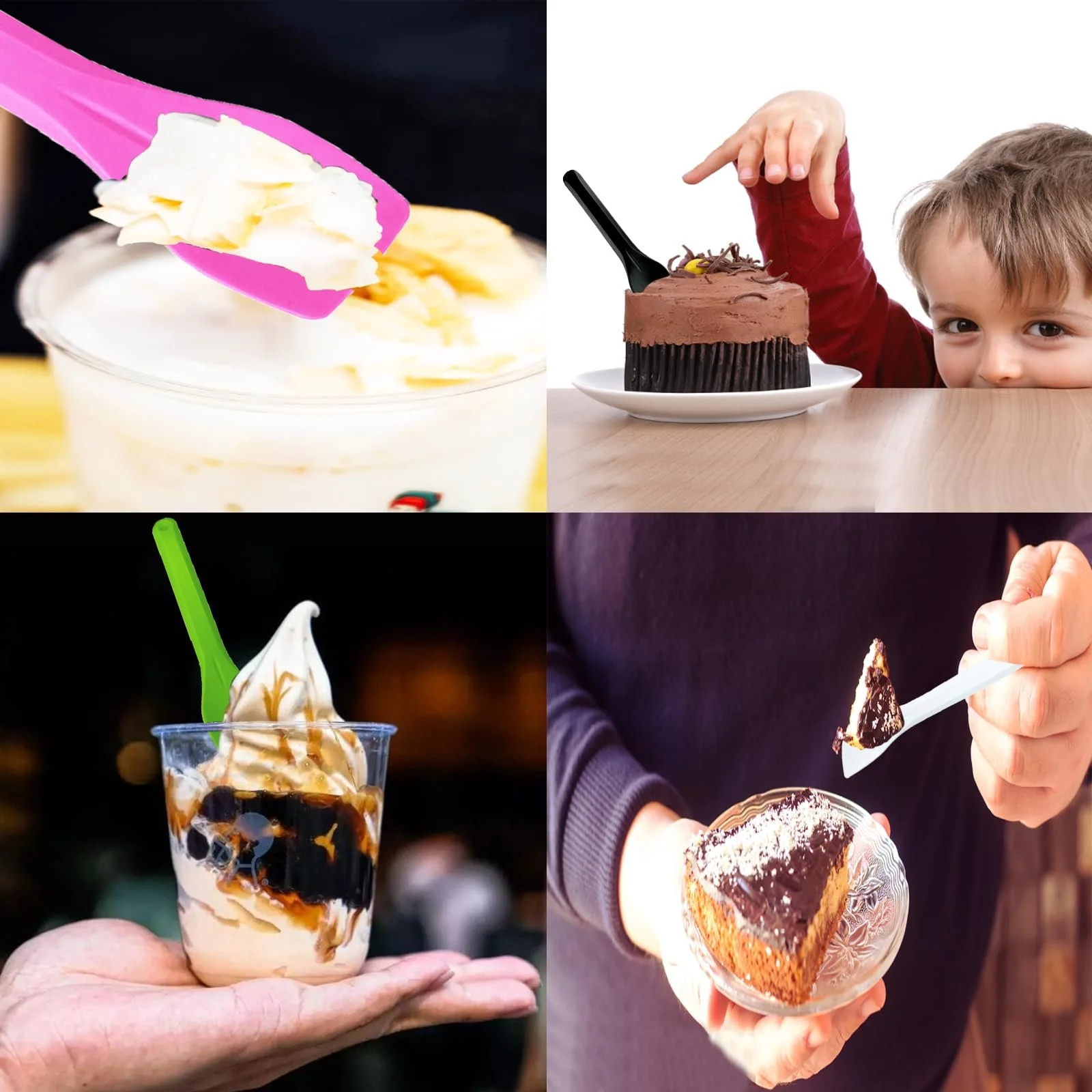 Набір ложок для морозива 100 шт,, фото №6