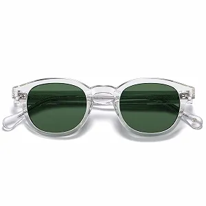 Солнцезащитные очки Panto Круглые Винтажные Поляризованные линзы H HELMUT JUST Johnny Depp Style Легкие TR90 оправа - Фото 1