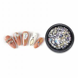 Стрази Метал Пластик з Коробкою для Зберігання Різні Форми Блискучий Гліттер 1 Коробка Fantasy Storm 2 - Фото 1