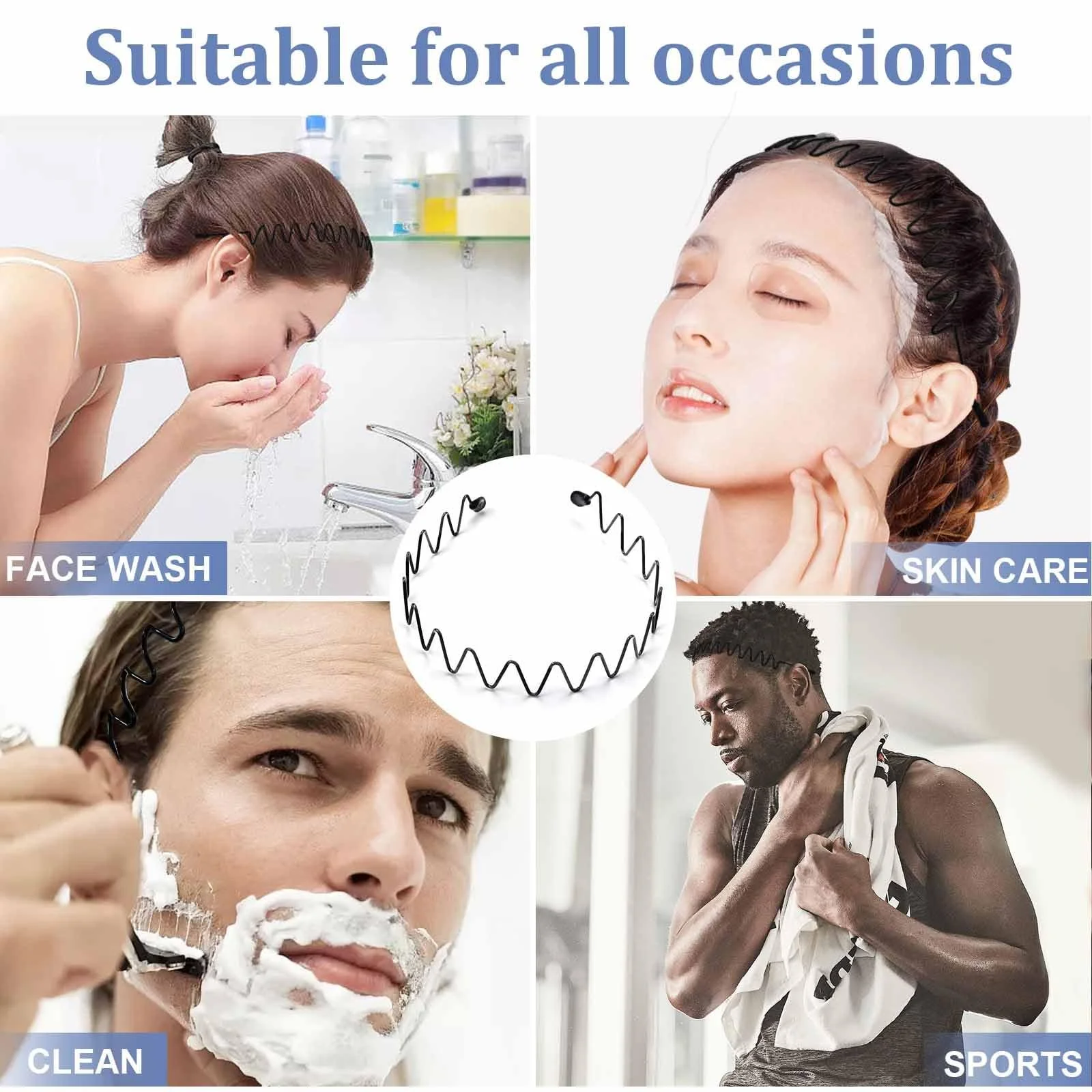 Обруч Kavya Металевий Набір 6 штук, фото №7