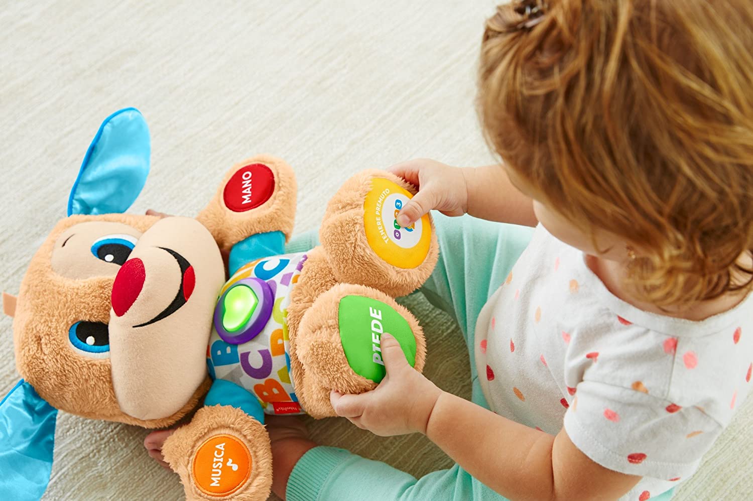 Интерактивная плюшевая игрушка Fisher-Price Puppy Learning Toy с подсветкой и умными этапами , фото №9