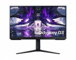Монитор Samsung Odyssey G3 S27AG324NU Gaming 16:9 1ms 165Hz HDMI DisplayPort VESA Pivot Full HD Черный 68.6см/27'' (1920x1080) synthetic.ua - Фото 1