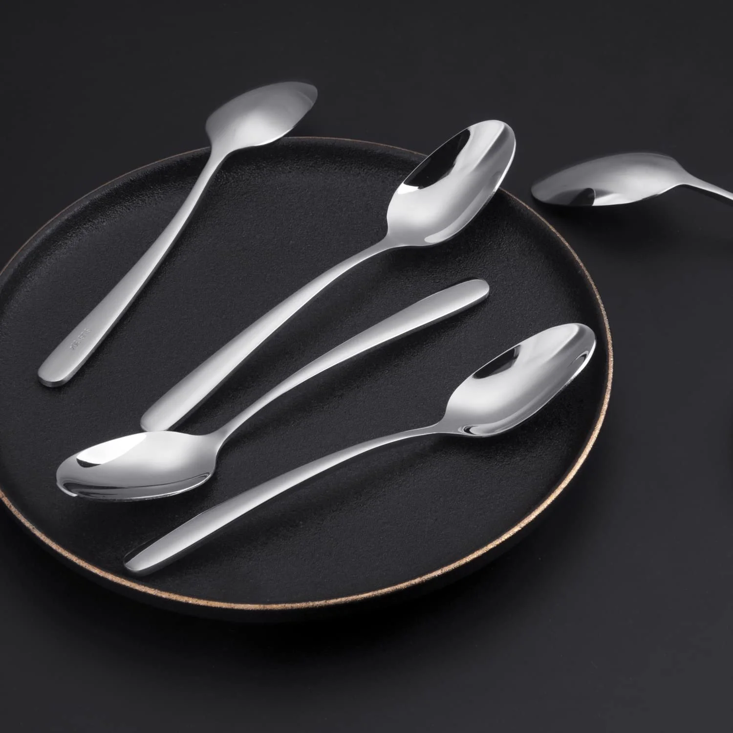 Ложка чайная из нержавеющей стали Набор из 6 штук (18/10 Нержавеющая сталь), фото №2