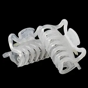 Мини-заколка для волос WeLoveBeads 3,5 см, белая (2 шт.) - Фото 1