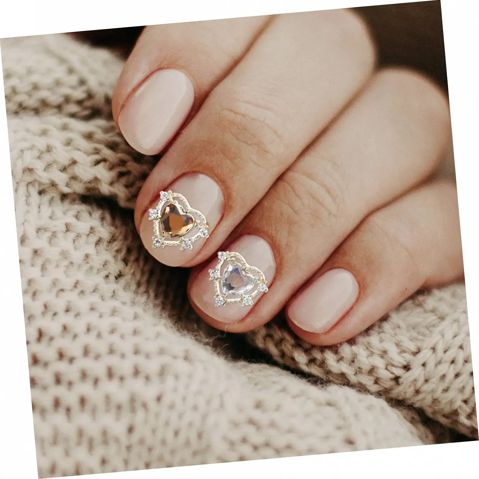 Украшения для ногтей Формы Сердце 20 шт., фото №7