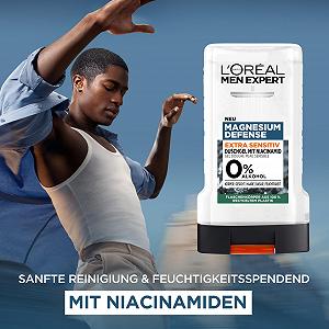 Гель для душа и шампунь L'Oréal Men Expert Magnesium Defense Sensitive для мужчин 6 x 250 мл synthetic.ua - Фото 1