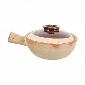 Керамічна каструля Sosoport з кришкою для супів та тушкування - Фото 1