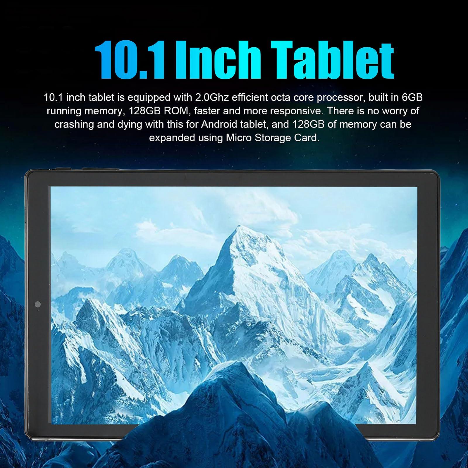 Планшет Octa Core 10.1 дюйма 6GB RAM 128GB ROM FHD Черный, фото №2
