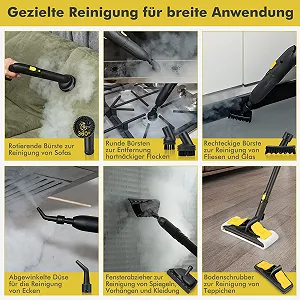 Пароочисник COSTWAY 2000 Вт 5 бар 160°C 1.8 л synthetic.ua - Фото 1