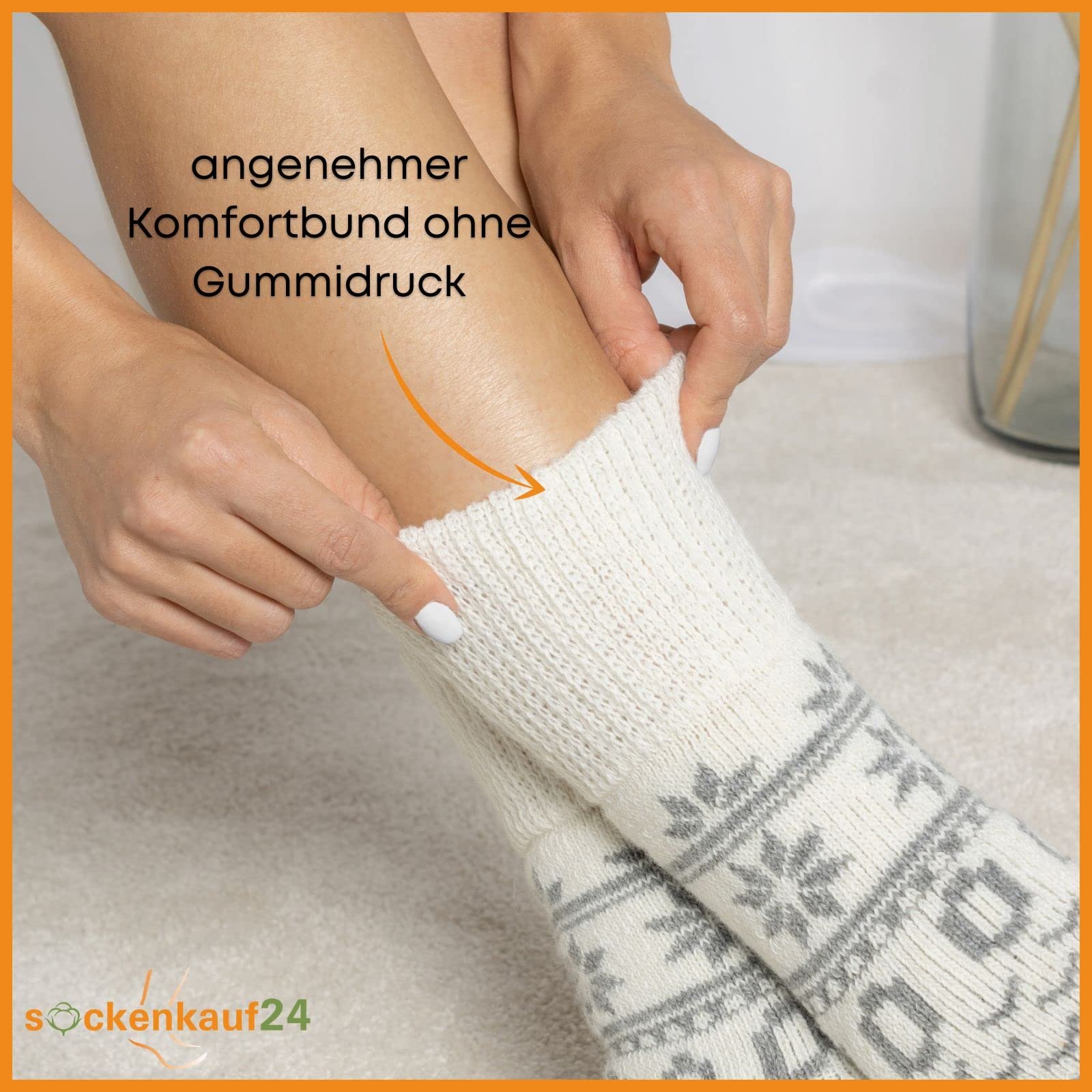 Вовняні зимові шкарпетки 2 пари, фото №4