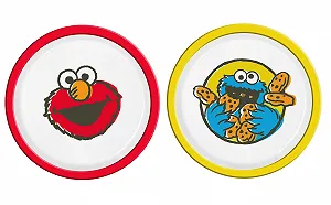 Набор детских тарелок GEDA LABELS Sesame Street Vintage PP, 2 шт, 21.5 см - Фото 1