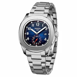Часы Кварцевые Аналоговые NIBOSI Мужские Водонепроницаемые Дата - Фото 1