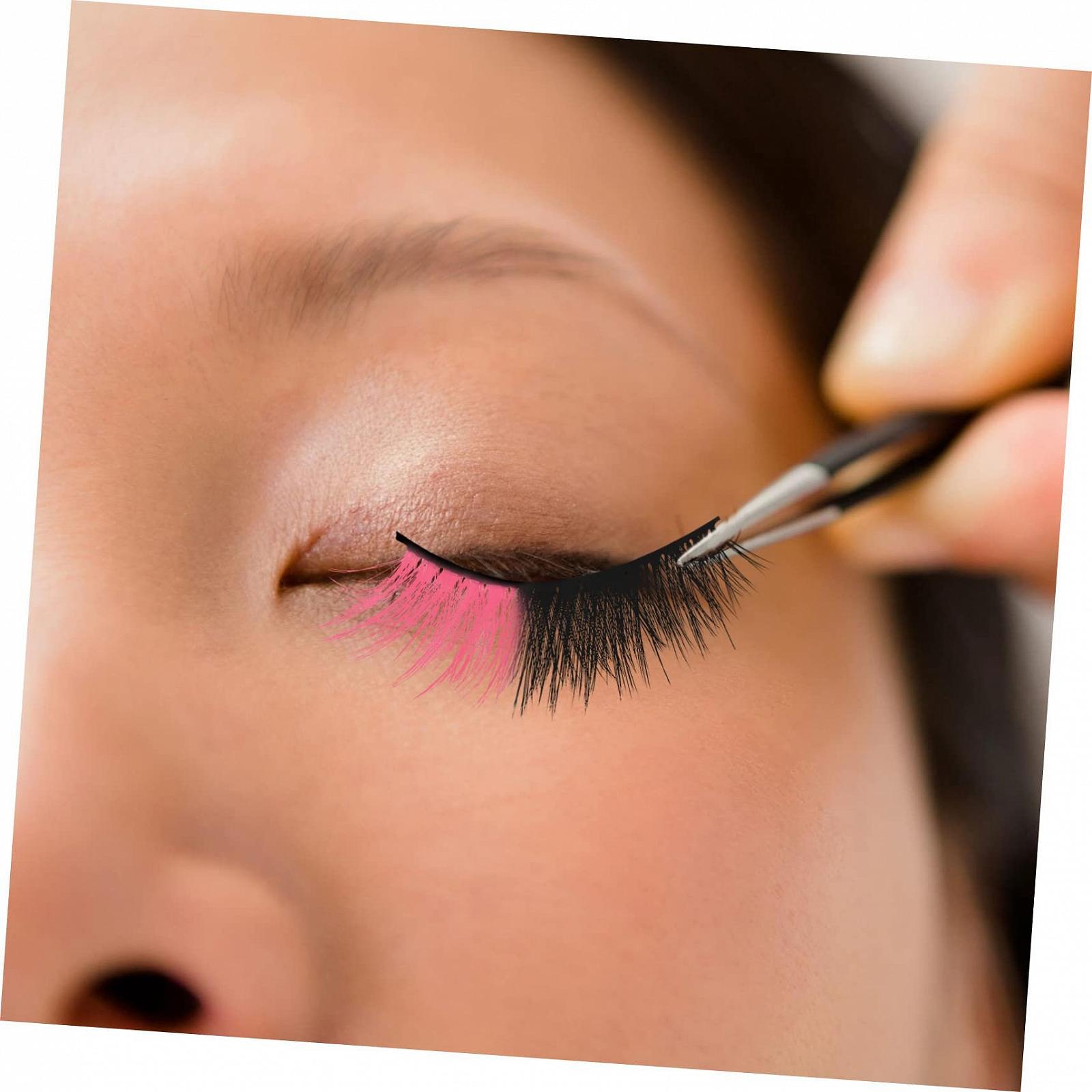 Набір Angoily Кольорові Кольорові накладні вії Рожевий 25 пар, фото №5 Набір Angoily Кольорові Кольорові накладні вії Рожевий 25 пар, фото №5