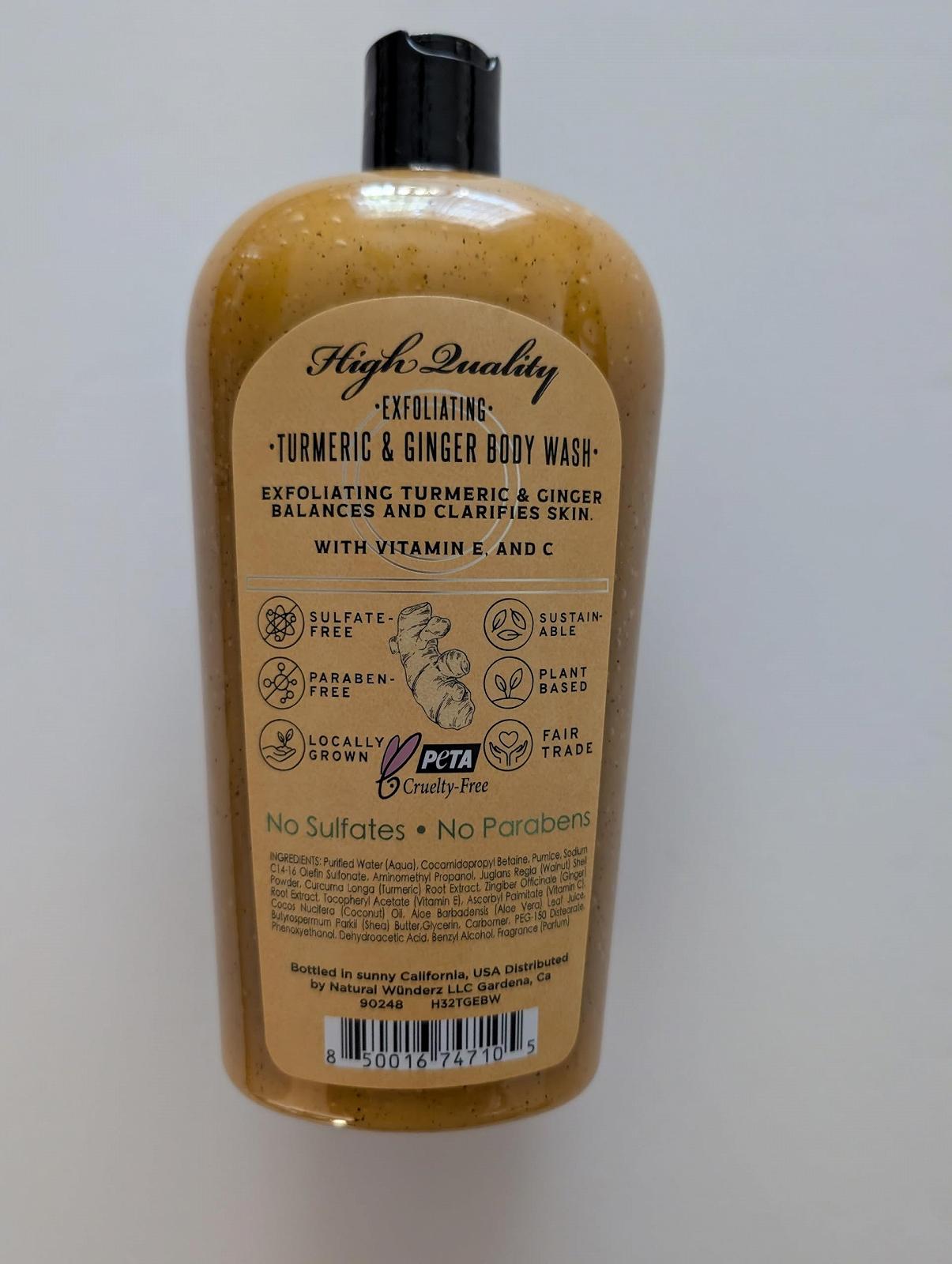 Відлущувальний гель для душу All Natural Apothecary з куркумою, імбиром, вітамінами E та C 320 мл, фото №2 Відлущувальний гель для душу All Natural Apothecary з куркумою, імбиром, вітамінами E та C 320 мл, фото №2