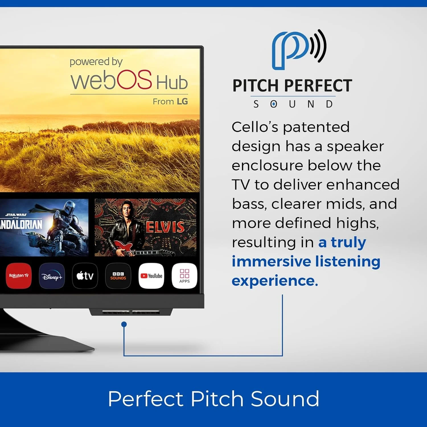 Телевізор 24" Cello C2424WS / HD / 60 Гц / LCD / Smart TV / Wi-Fi / Bluetooth / T2, фото №4