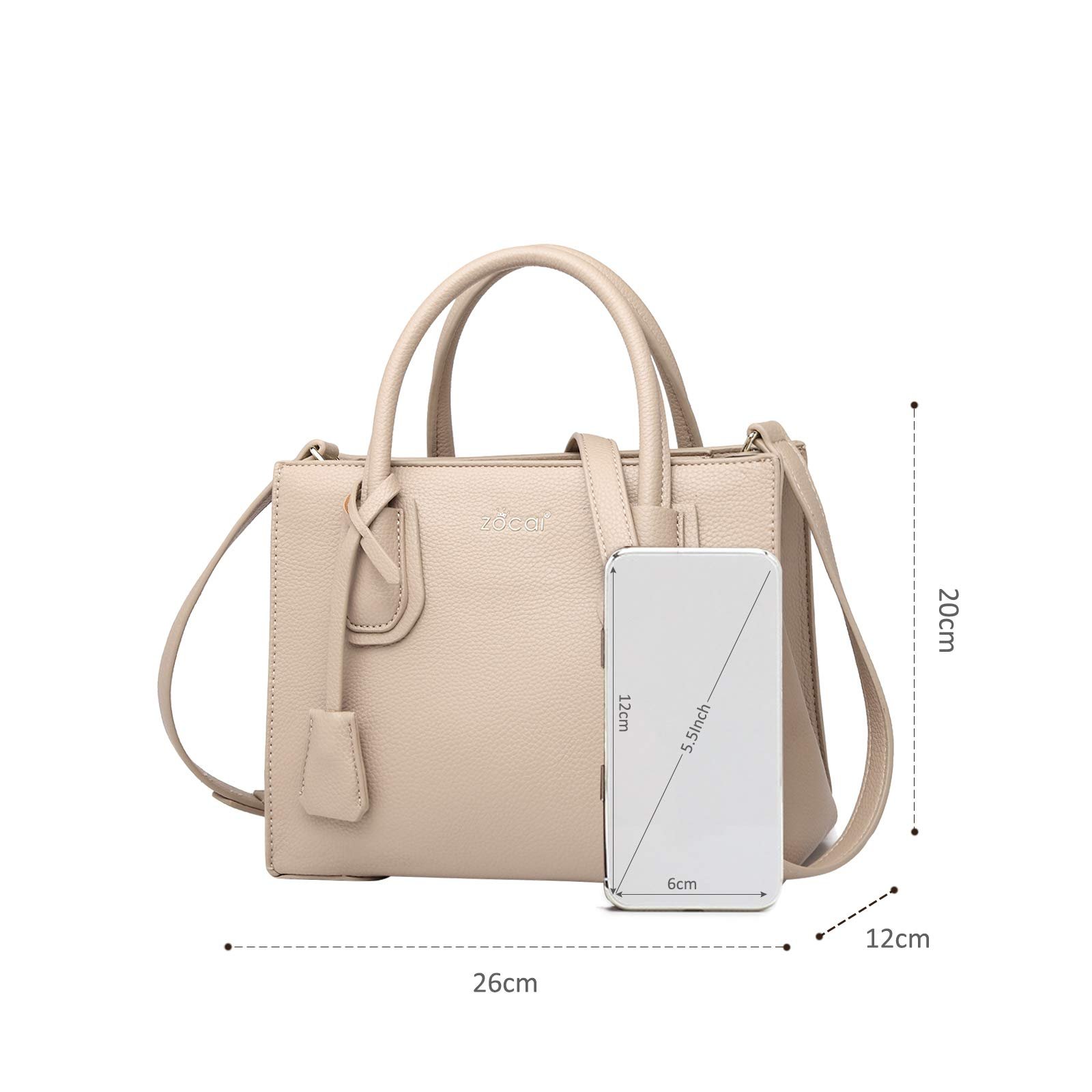 Сумка-шопер NICOLE & DORIS, жіноча, з PU шкіри, елегантна, кольору хакі, фото №6