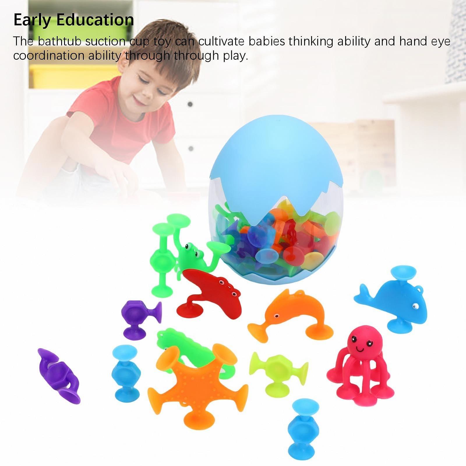 Набор игрушек для ванной с присосками 28 шт., фото №5