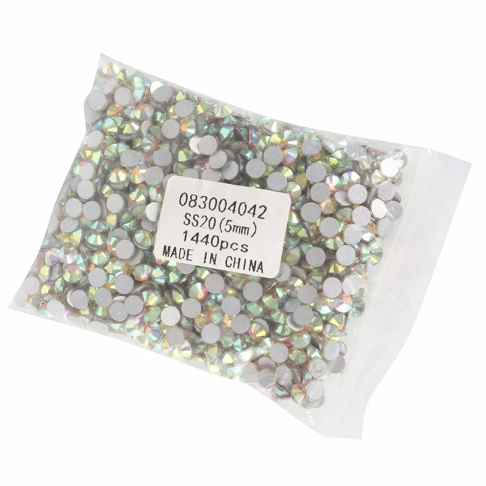 Стрази Hotfix з плоскою задньою стінкою AB-кольору 1440 штук, фото №2