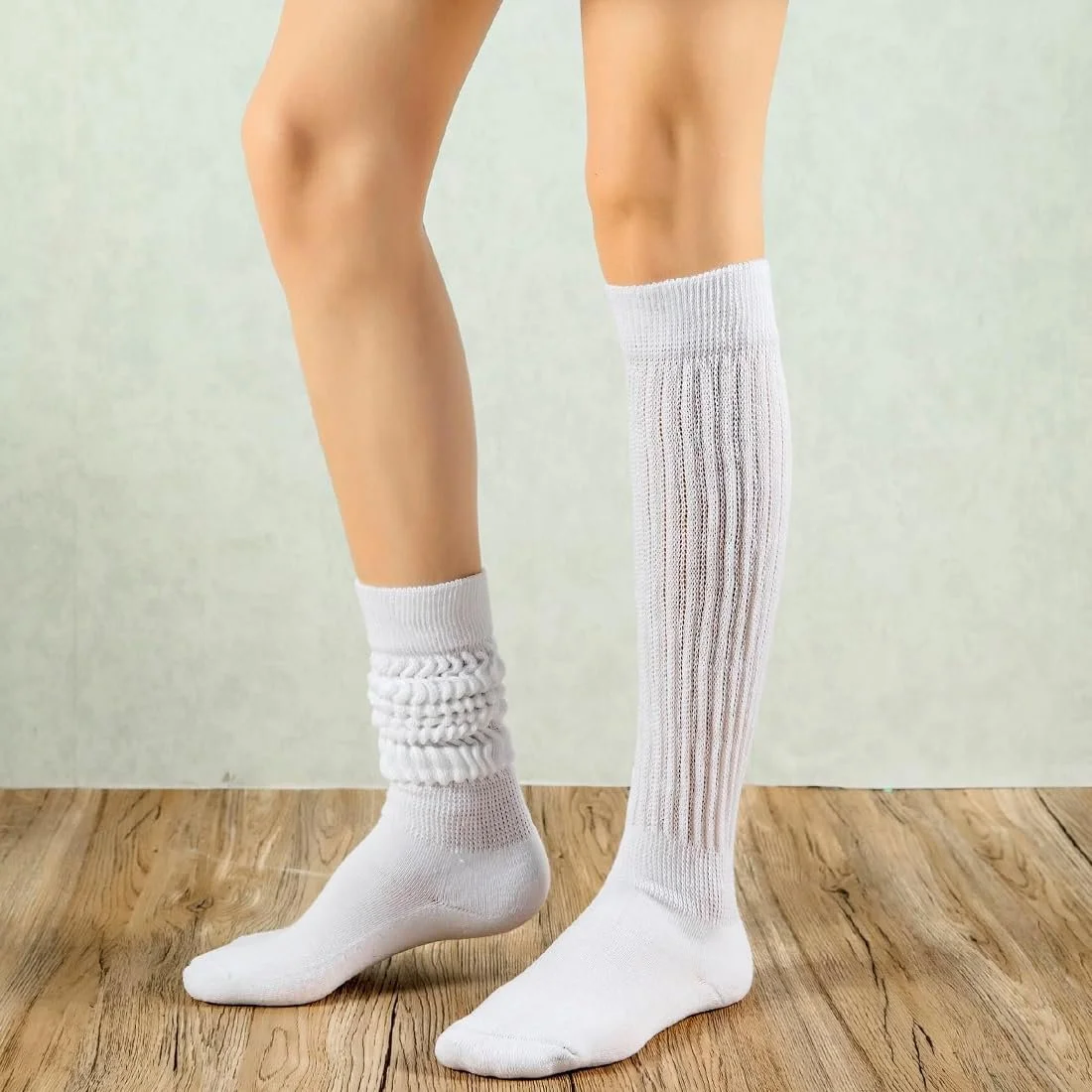 Високі шкарпетки 3 пари Осінь-Зима Жіночі В'язані М'які, фото №2