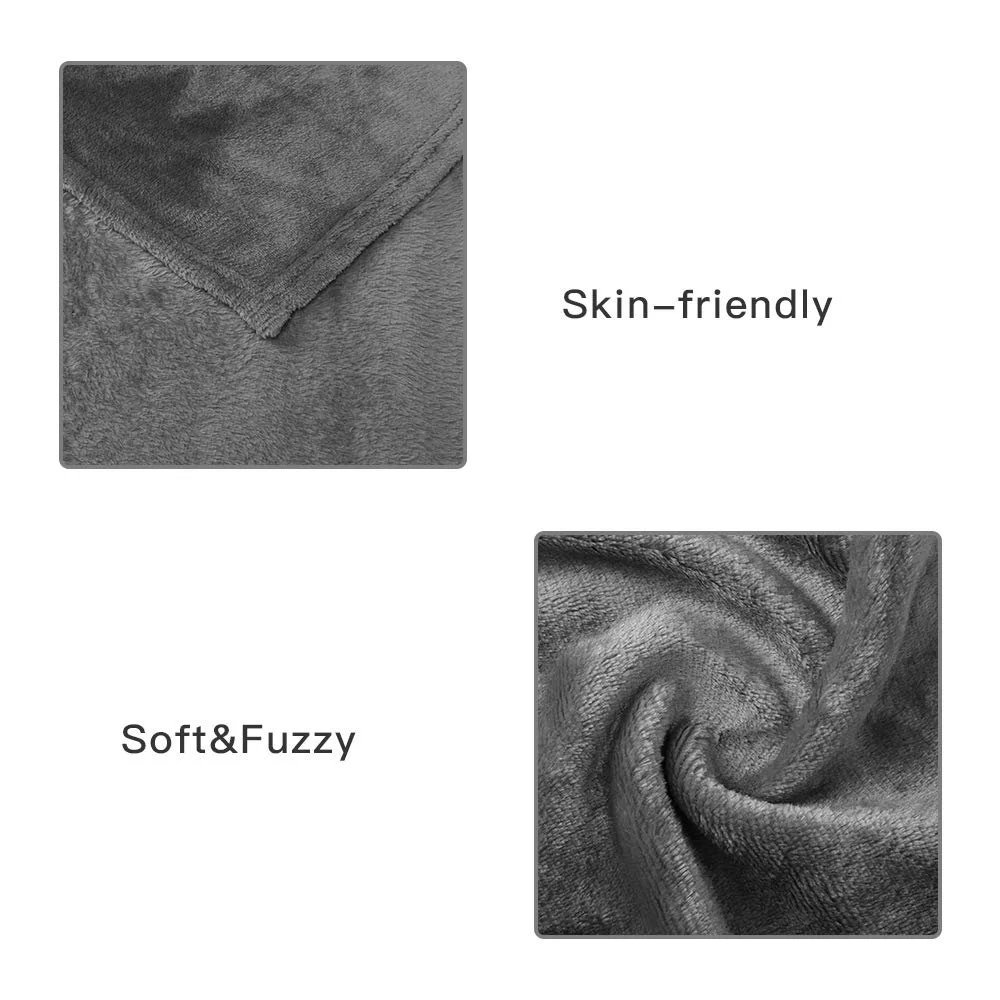 Пухнаста Покривало Einfeben 220 x 240 см, високоякісна суперм’яка флісова Покривало як покривало для дивана або вітальні, фото №5