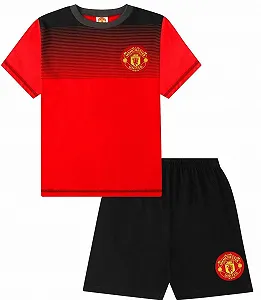 Короткая пижама Manchester United Football Club Хлопок Красный Черный - Фото 1