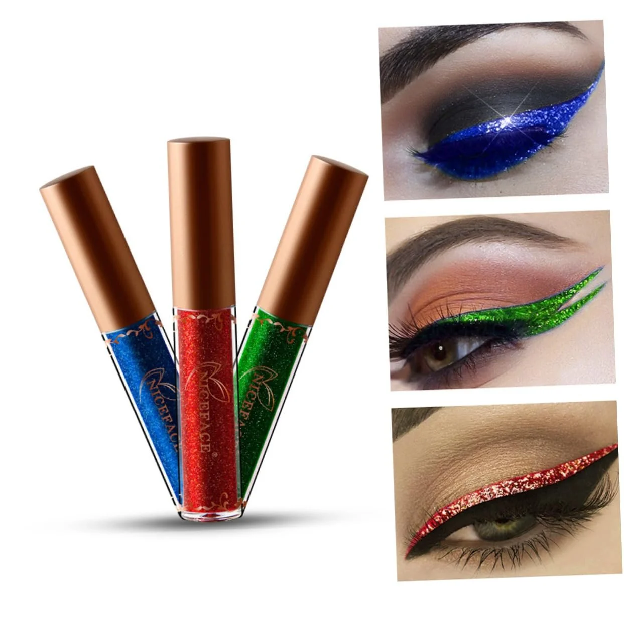 Рідка Підводка FRCOLOR Металік Блискуча для очей Кольорова, фото №5 Рідка Підводка FRCOLOR Металік Блискуча для очей Кольорова, фото №5