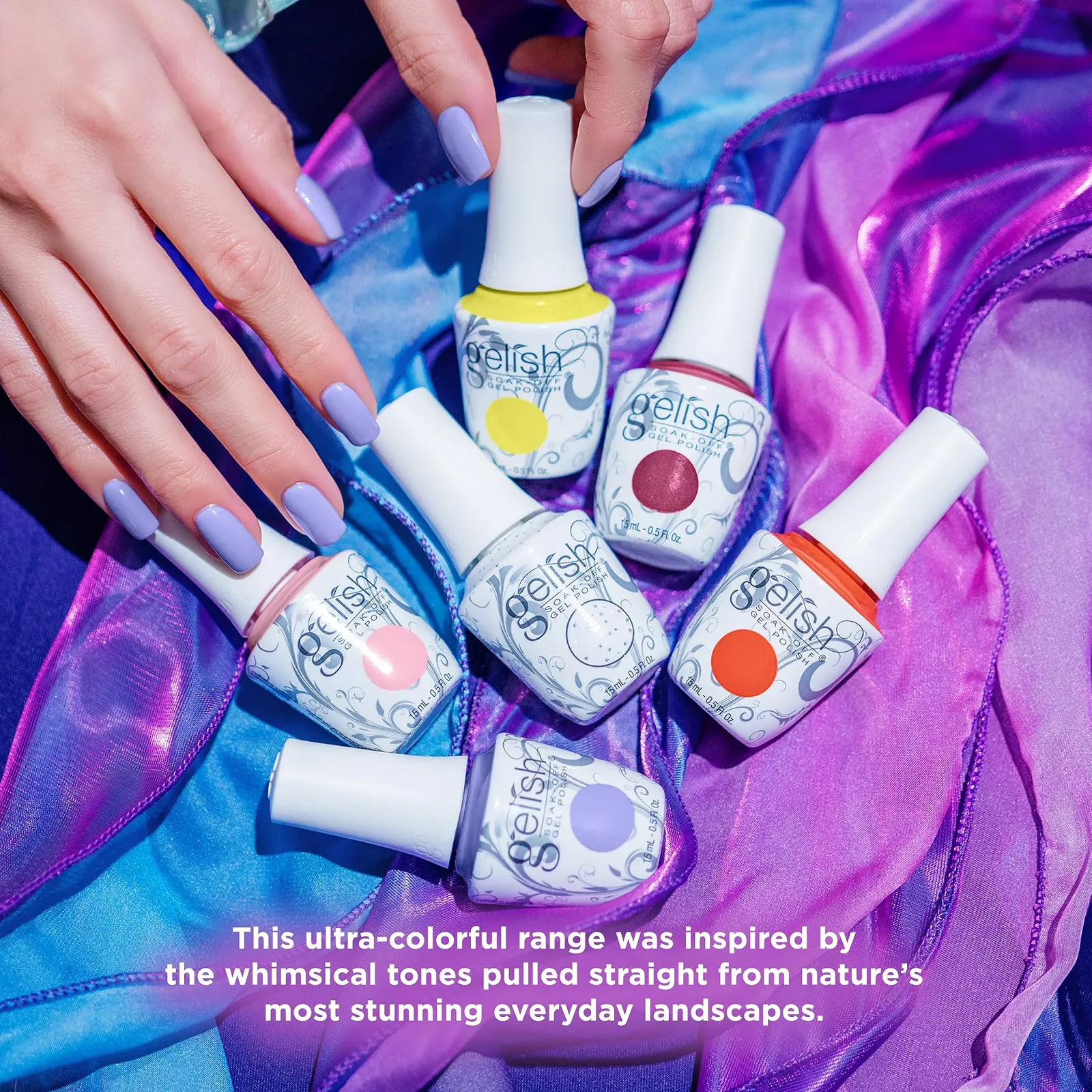 Гель-лак Gelish Spring Now & Zen Collection I'm All Cheers Оранжевый 15 мл, фото №4 Гель-лак Gelish Spring Now & Zen Collection I'm All Cheers Оранжевый 15 мл, фото №4