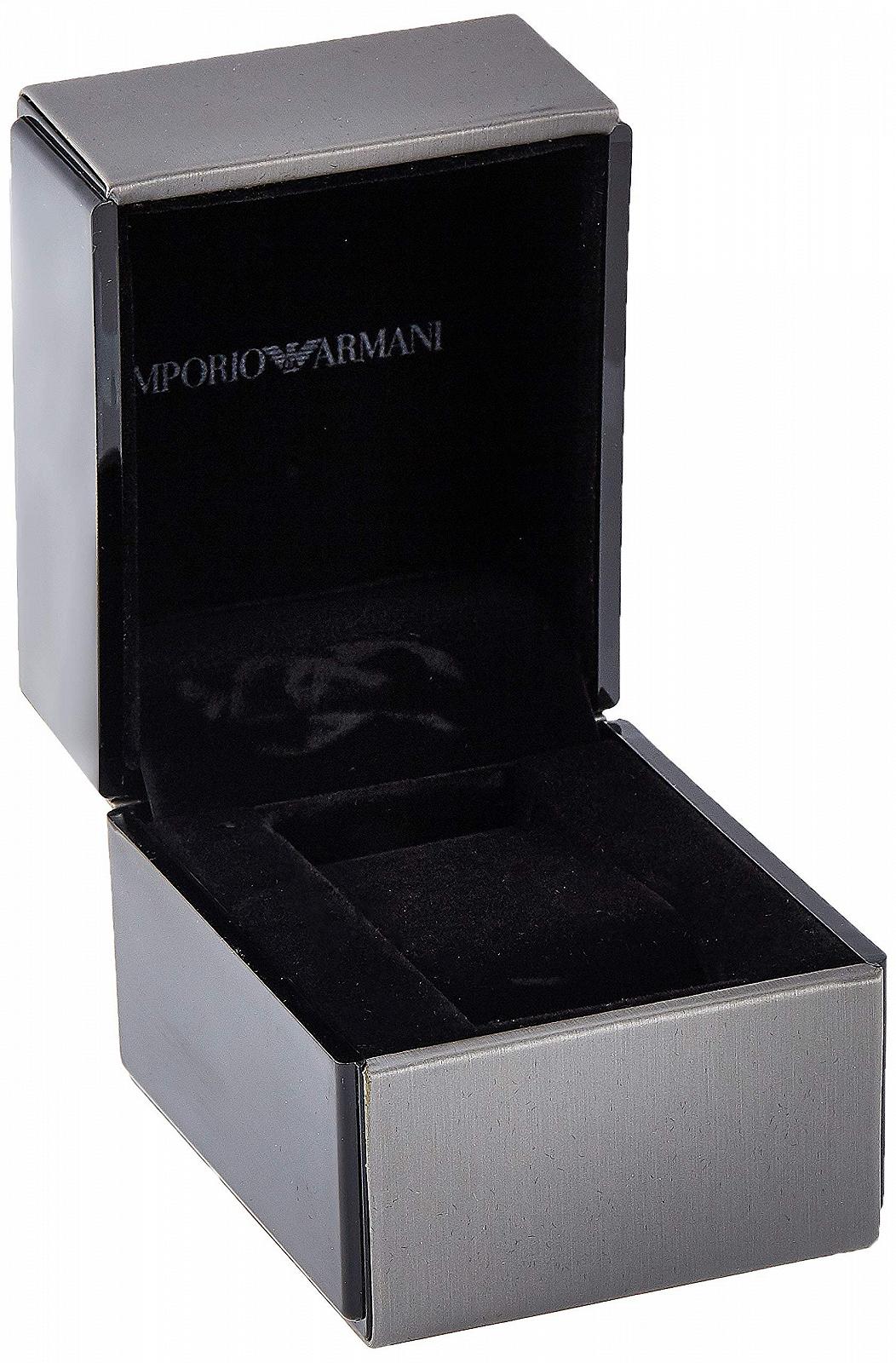Годинник Emporio Armani чоловічий, кварцовий механізм з трьома стрілками, датою, корпус 43 мм, шкіряний ремінець, фото №9