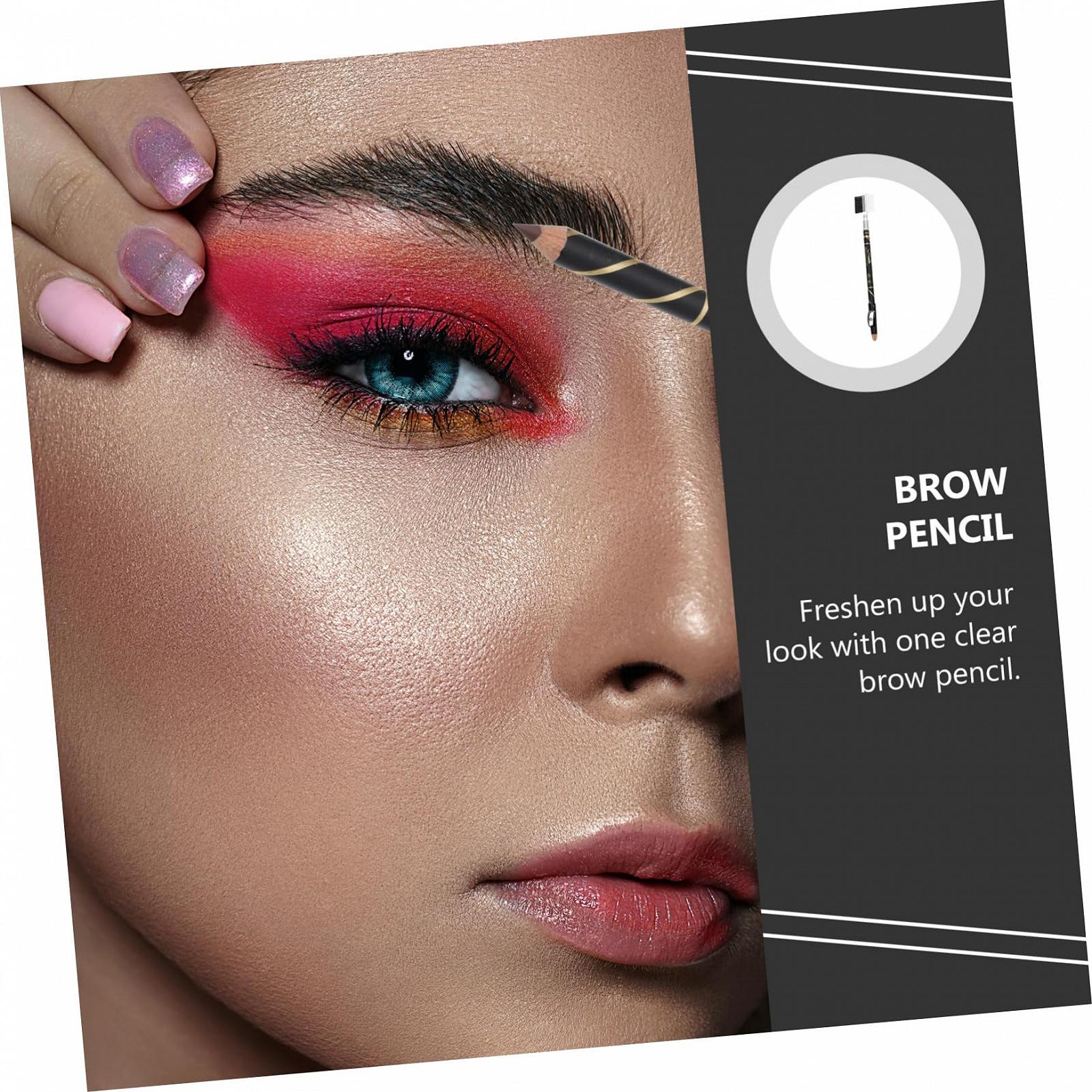 Олівець minkissy 12 Stück Для брів Ейлайнер Сірий Ейлайнер Коричневий Ейлайнер Чорний, фото №7