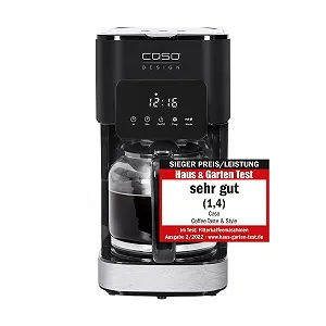 Кофеварка капельная CASO Coffee Taste and Style 1.5 L 92-96 °C Drip Stop 12 чашек нержавеющая сталь - Фото 1