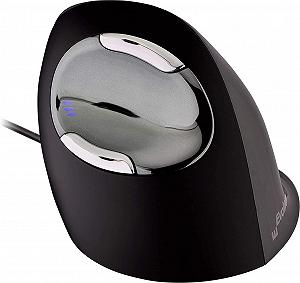 Провідна вертикальна миша Evoluent VerticalMouse D Large / USB / Лазерний / 6 кнопок / Чорна synthetic.ua - Фото 1