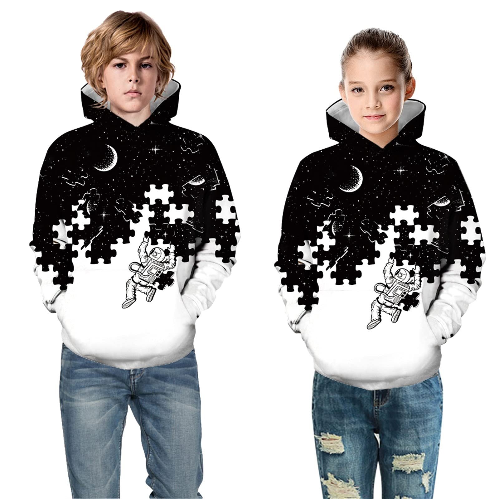 Худі Дитячий для хлопчиків Пуловер з довгими рукавами Осінньо-зимовий, фото №4