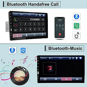Автомагнитола Hikity / 9" / Сенсорная / Bluetooth / FM / USB / AUX / 1DIN synthetic.ua - Фото 1