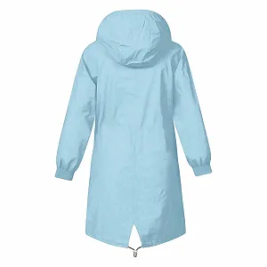 Куртка с капюшоном Generisch для девочек, средней длины, однотонная, для активного отдыха, легкая, повседневная куртка с капюшоном, в полоску, зимняя куртка, детская, мягкая, удобная, переходная куртка 6-16 лет synthetic.ua - Фото 1