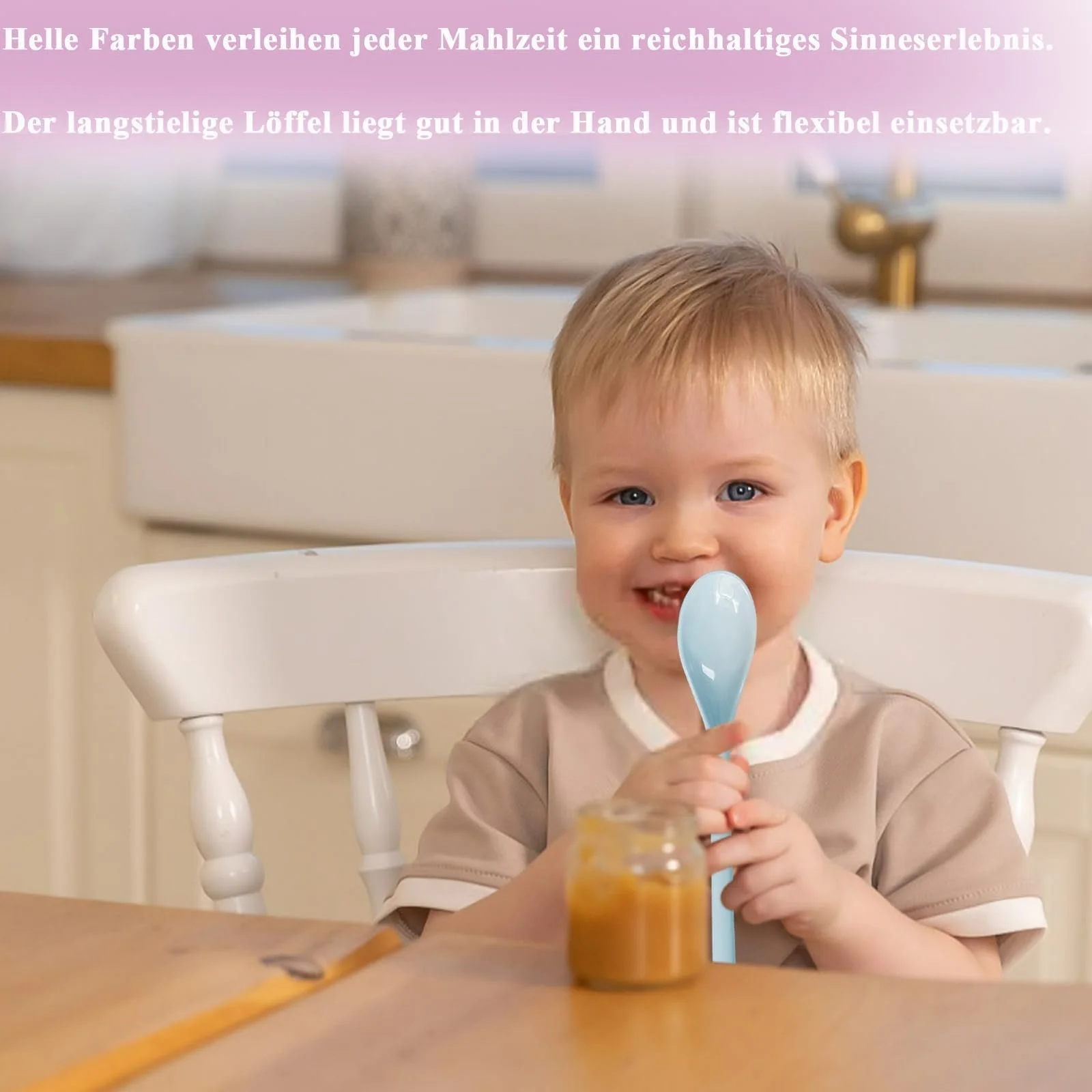 Ложка пластиковая luckaide разноцветная, 5 шт, фото №4