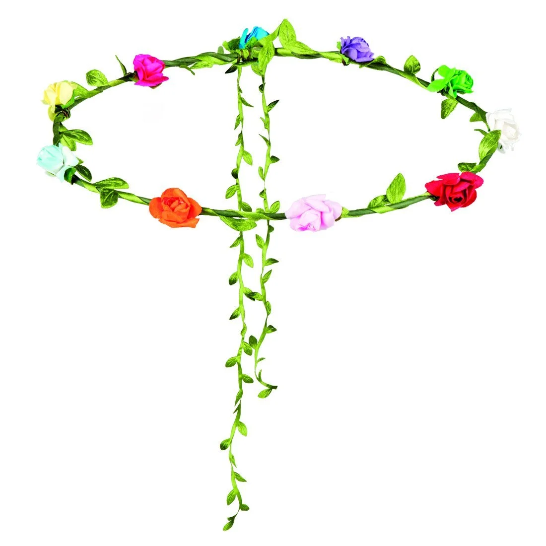 Пов'язка для волосся Квіткова Різнобарвна, фото №2