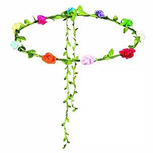 Повязка для волос Цветочная Разноцветная synthetic.ua - Фото 1