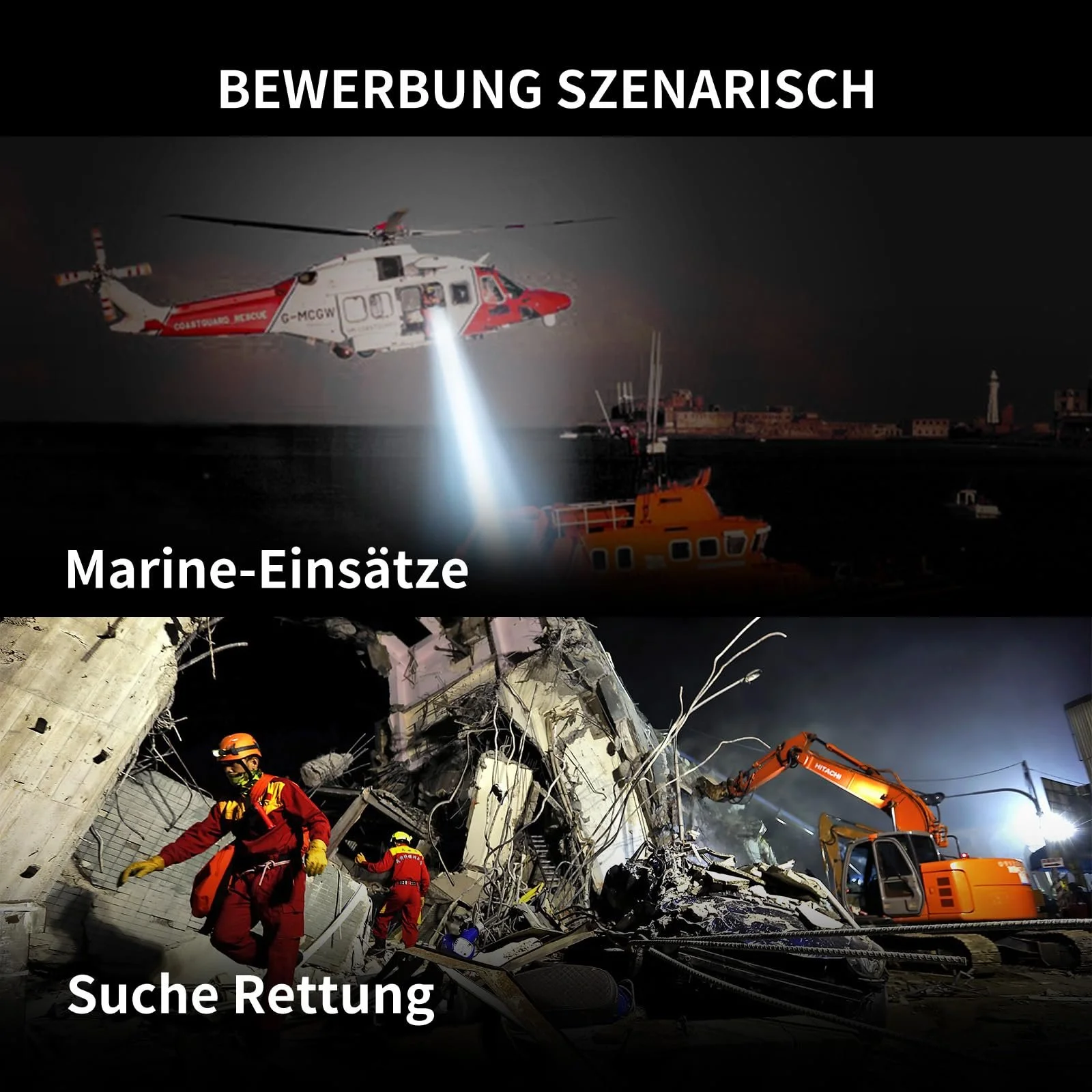Ліхтар WUBEN A1 Перезаряджуваний 20000 Люмен 2000 м Далекобійний Пошуковий ліхтар з дистанційним керуванням, 8 режимів Швидка зарядка, Розрядка, Інтелектуальний контроль температури, фото №7