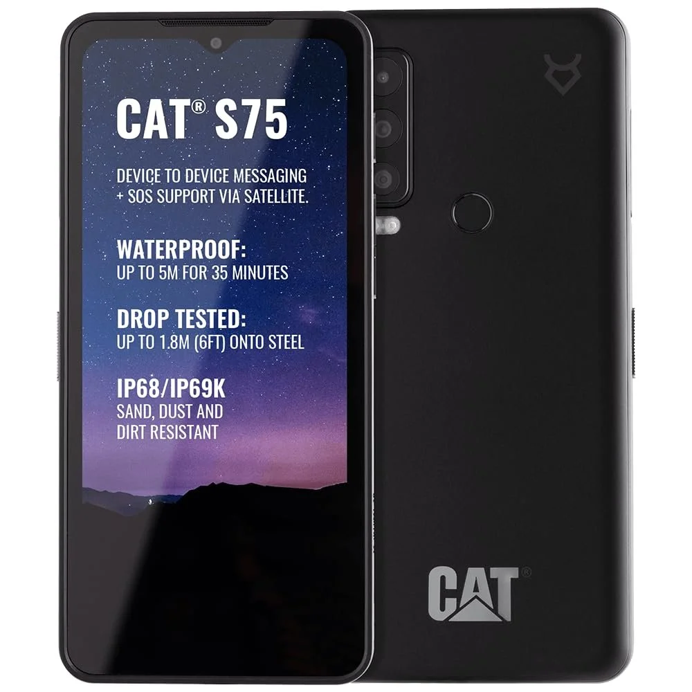 Смартфон Cat S75 5G IP68 & IP69K MIL SPEC 810H 6.58" FHD+ 120Hz Octa Core 5000mAh 6/128GB Black, фото №1 Смартфон Cat S75 5G IP68 & IP69K MIL SPEC 810H 6.58" FHD+ 120Hz Octa Core 5000mAh 6/128GB Black, фото №1