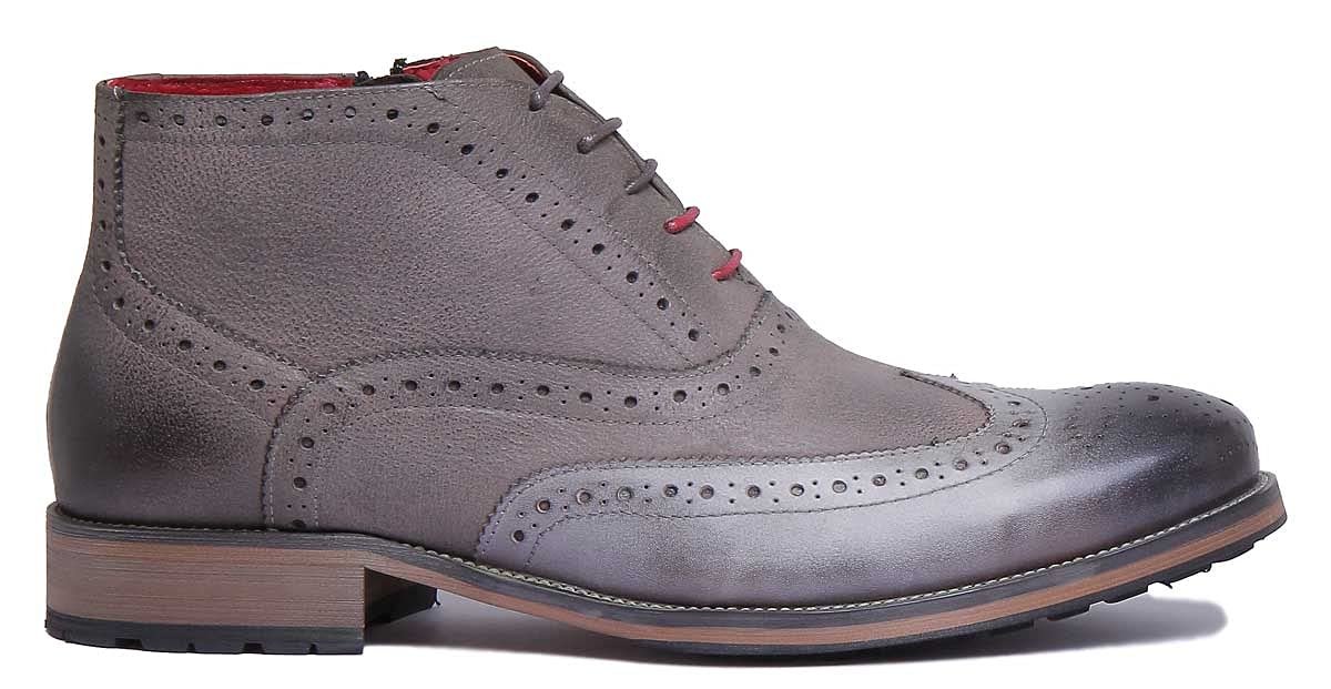 Челсі Justin Reece Rugged Brogue, сірий, фото №3