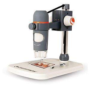 Цифровой микроскоп Celestron 44308 Pro / 5 МП / 20-200x / Серый-белый synthetic.ua - Фото 1