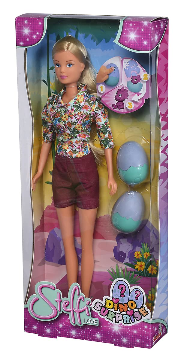 Лялька Steffi Love Dino Surprise, експедиція, два яйця динозавра, 29 см, фото №6