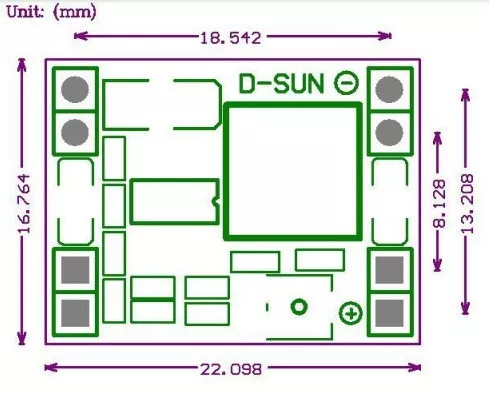 DC-DC низький перетворювач на MP1584EN (0.8-28V, 3A), фото №2