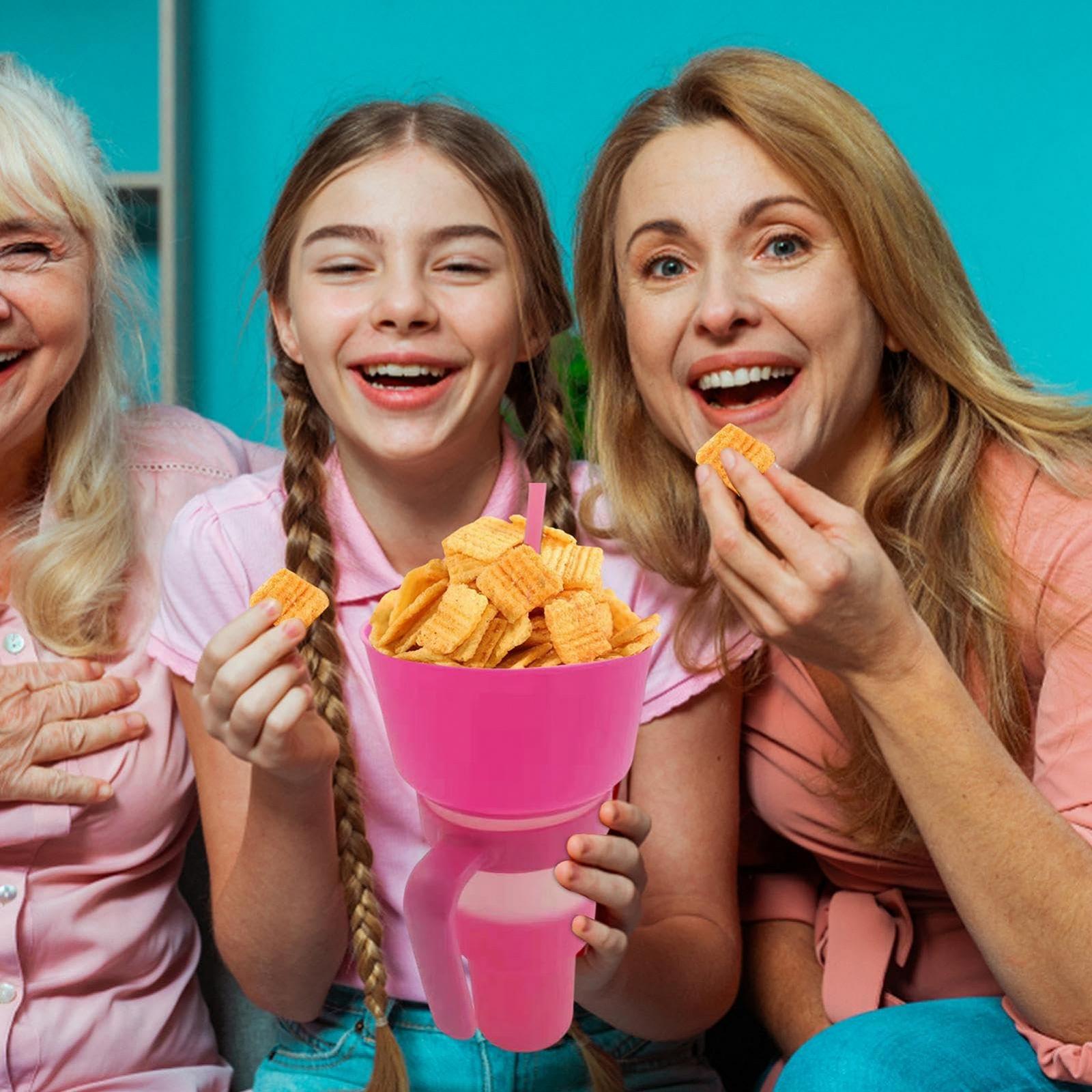 Стакан-кухоль з соломинкою 2-в-1, стакан для подорожей зі змінним кольором, фото №3