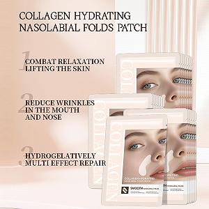 Наклейки Collagen для зоны вокруг губ - Патчи против морщин для носогубных складок, 15 шт. synthetic.ua - Фото 1