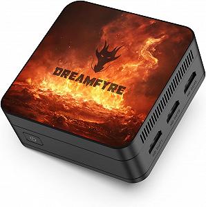 Мини ПК DREAMFYRE DR06 / Intel N100 / RAM 12GB / SSD 512GB / UHD Graphics / 3 x HDMI / 2 x LAN / Wi-Fi 5 / Bluetooth 5.0 /  Windows 11 / Черный - Фото 1