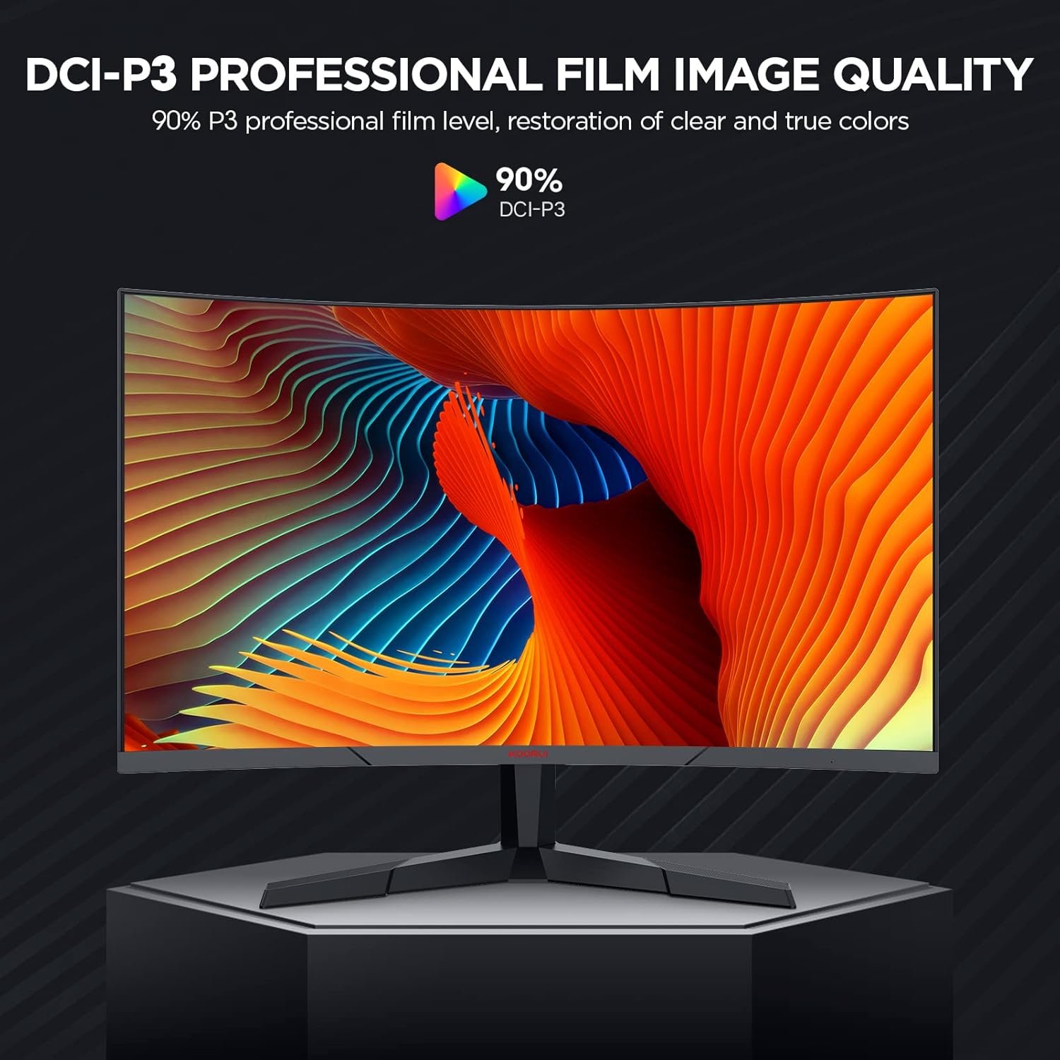 Монітор 27" KOORUI 27E6CA  Full HD VA 165 Гц, фото №5